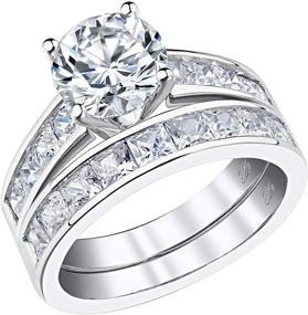 img 4 attached to SHELOVES JEWELRY Wedding Rings Women