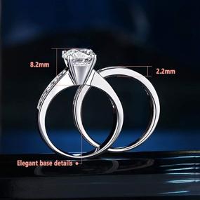 img 2 attached to SHELOVES JEWELRY Wedding Rings Women