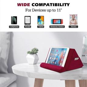 img 3 attached to MoKo Tablet Pillow Stand Tablet Accessories for Stands