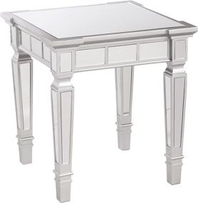 img 4 attached to 💎 Glenview Glam Mirrored End Table: SEI Furniture's Stunning Reflection of Elegance