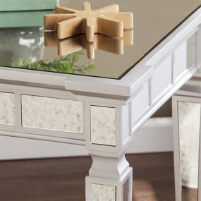 img 1 attached to 💎 Glenview Glam Mirrored End Table: SEI Furniture's Stunning Reflection of Elegance