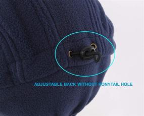 img 1 attached to 🧣 Home Prefer Winter Beanie Cap: Warm and Windproof Fleece Earflap Hat for Men and Women