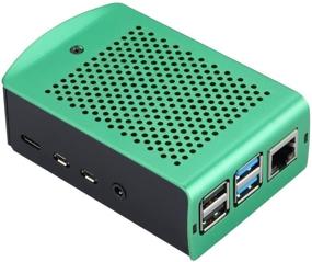 img 4 attached to Алюминиевый корпус Raspberry Pi 4 Model B RPI 4 Metal Shell Green Box Enclosure только для RPI 4B (зеленый)