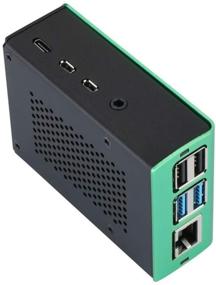 img 2 attached to Алюминиевый корпус Raspberry Pi 4 Model B RPI 4 Metal Shell Green Box Enclosure только для RPI 4B (зеленый)