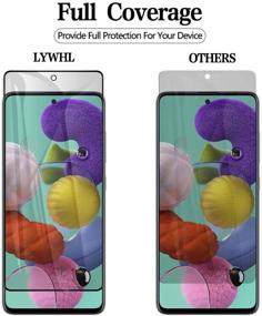 img 1 attached to 🔒 [2 штуки] Защитная пленка для конфиденциальности Samsung Galaxy S20 FE/A51/A52 - Противошпионское 9H закаленное стекло - Дружественна к чехлам