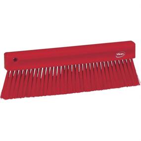 img 3 attached to Vikan 45824 Bench Brush: Sturdy Polypropylene 🧹 Handle, Polyester Bristles, 11-Inch, Red - Effective Cleaning Tool