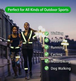 img 2 attached to 🏃 Stay Safe and Visible with the Reflective Vest: High Visibility Safety Gear for Running, Jogging, Walking, Cycling - Includes Armbands!