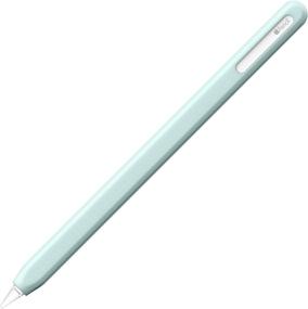 img 4 attached to 📱 NimbleSleeve Premium Silicone Case Holder: The Ultimate Protective Cover Sleeve for iPad Apple Pencil 2nd Generation (Mint)