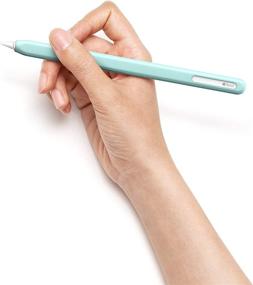 img 3 attached to 📱 NimbleSleeve Premium Silicone Case Holder: The Ultimate Protective Cover Sleeve for iPad Apple Pencil 2nd Generation (Mint)