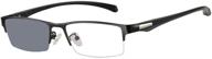 🕶️ men's photochromic+ multifocus glasses - 3-in-1 reader, sun-activated gray lenses logo