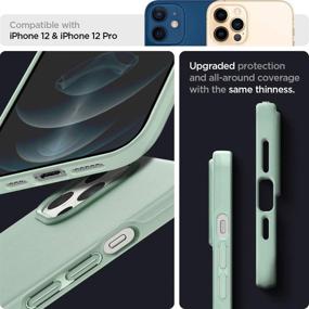 img 1 attached to Spigen Thin Fit Designed For IPhone 12 / IPhone 12 Pro Case (2020) - Mint