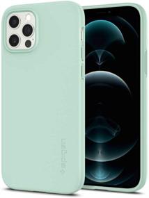 img 4 attached to Spigen Thin Fit Designed For IPhone 12 / IPhone 12 Pro Case (2020) - Mint