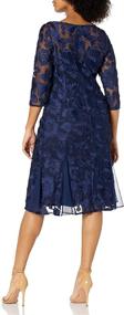 img 3 attached to Alex Evenings Embroidered Illusion Sleeves Women's Clothing for Dresses