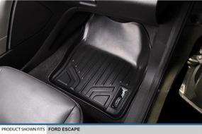 img 2 attached to 🚗 Black MAXLINER Floor Mats and Cargo Liner Set for 2013-2019 Ford Escape - 2 Rows