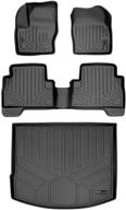 🚗 black maxliner floor mats and cargo liner set for 2013-2019 ford escape - 2 rows logo