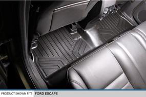 img 1 attached to 🚗 Black MAXLINER Floor Mats and Cargo Liner Set for 2013-2019 Ford Escape - 2 Rows