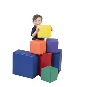 img 1 attached to 🧱 Sturdiblock Set CF321-530 | Children's Factory | Large Foam Building Blocks for Toddlers | Soft Play Equipment for Daycare or Playroom | Set of 7 Big Blocks