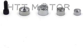 img 3 attached to 🔩 HTTMT MT247-001-CD Chrome Bolts Toppers Caps: Perfect Fit for 2007-2013 Harley FLT FLH Models