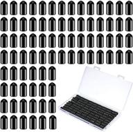 🍾 80-pack rubber bottle pourer caps with dust covers - oil & liquor bottle rubber dust caps for kitchen, bar, clubs - 17 x 7 mm logo