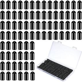 img 4 attached to 🍾 80-Pack Rubber Bottle Pourer Caps with Dust Covers - Oil & Liquor Bottle Rubber Dust Caps for Kitchen, Bar, Clubs - 17 x 7 mm