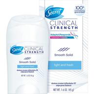 secret clinical strength soft solid antiperspirant and deodorant - light and fresh scent - 1.6 ounce, pack of 3 logo