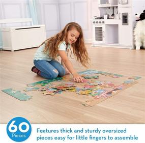 img 3 attached to Discover Endless Fun with the Melissa Doug Natural Giant Puzzle