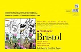 img 3 attached to Strathmore 342-117 Vellum Bristol Pad - 24 Sheets, White (11x17)