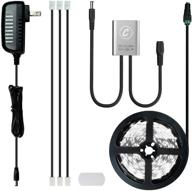 sensky 19.7ft/6m led strip lights kit for cabinet lighting with sensor switch - ul listed adapter included for gun safe, pantry, and wardrobe illumination (6000k, 6m) логотип