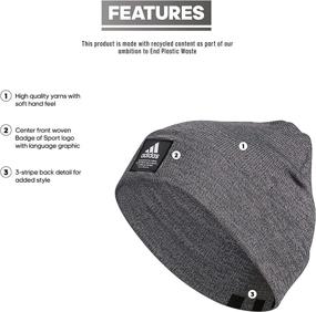 img 3 attached to Adidas Amplifier Beanie Black White