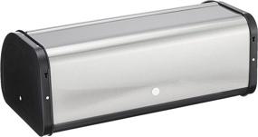 img 1 attached to Brabantia Large Roll Top Bread Box - Matt Steel Fingerprint Proof Finish