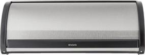 img 3 attached to Brabantia Large Roll Top Bread Box - Matt Steel Fingerprint Proof Finish