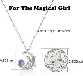 img 2 attached to Magical Crystal Unicorn Necklaces for Girls - Ideal Unicorn Jewelry Birthday Gifts for Magical Girls, Daughter, Granddaughter, or Niece, from Mom, Dad, or Grandma