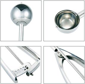 img 2 attached to Fayomir Small Stainless Steel Cookie Scoop - 1 Tablespoon/ 3 Teaspoons/ 15ml - Ideal for Ice Cream, Baking, Cupcakes, and Melon Balls