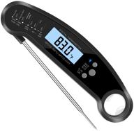 🌡️ enhanced toppkitchen waterproof digital thermometer: instant-read accuracy with long probe and backlight for bbq, grilling, and more logo