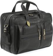 👔 top-rated claire chase jumbo executive computer briefcase in black - best in class for professionals, one size logo