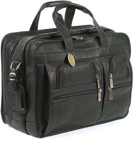 img 1 attached to 👔 Top-rated Claire Chase Jumbo Executive Computer Briefcase in Black - Best in Class for Professionals, One Size