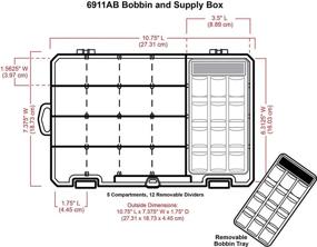 img 2 attached to ArtBin 6911AB Sew-Lutions Bobbin/Supply Box: Clear Plastic Storage Case for Effective Sewing Organization