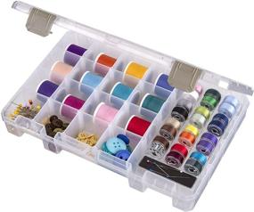 img 4 attached to ArtBin 6911AB Sew-Lutions Bobbin/Supply Box: Clear Plastic Storage Case for Effective Sewing Organization