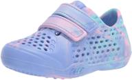 skechers girls' cali gear water shoe, lavender/pink, size 6 (little kid) logo