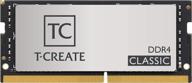 teamgroup t-create classic ddr4 sodimm 16gb 2666mhz(pc4-21300) 260 pin cl19 laptop memory module ram - ttccd416g2666hc19-s01 logo