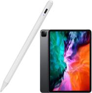 🖊️ 2020 ipad pro 12.9-inch 4th gen stylus pen with palm rejection, active stylus w/ 1.0mm plastic tip for apple ipad pro 12.9" - ideal for drawing & writing, white logo