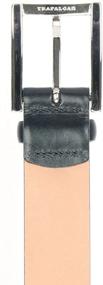 img 2 attached to Trafalgar Broderick Cortina Leather Burgundy Men's Belts: Finest Accessories for a Stylish Look