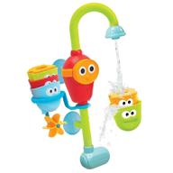 yookidoo baby bath toy - flow n fill spout bathtub magical 🛁 kids toy - three stackable cups and water spray spout for bathtime play logo