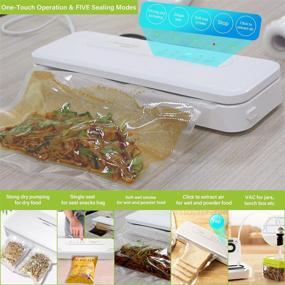 img 2 attached to 5-in-1 Vacuum Sealer Machine with Automatic Air Sealing System - Ideal for Vacuum Packing Oil, Dry, Wet, and Powder Food. Compact, Easy to Clean with Suction Hose