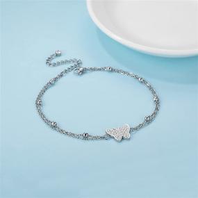 img 3 attached to Feverfew Butterfly Charming Layered Bracelet