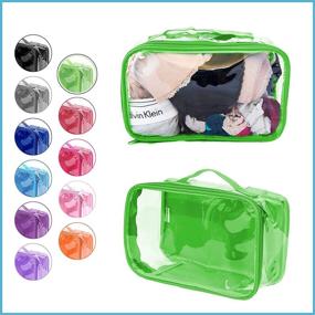 img 3 attached to 💼 Portable Plastic Toiletry Makeup Cosmetic Organizer for Hassle-free Travel