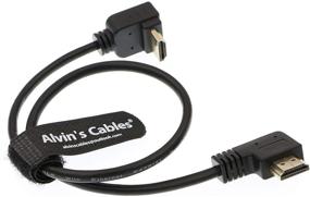 img 2 attached to Alvin's Cables Z CAM E2 HDMI 2.0 L Shaped Cable for Portkeys BM5 Monitor - Right Angle Down 45cm