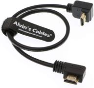 кабель alvin's cables hdmi 2.0 l-образный для монитора portkeys bm5 z cam e2 - угол наклона вниз 45 см. логотип