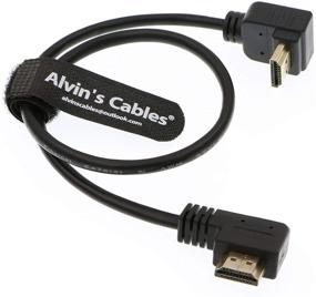 img 4 attached to Alvin's Cables Z CAM E2 HDMI 2.0 L Shaped Cable for Portkeys BM5 Monitor - Right Angle Down 45cm