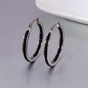 img 3 attached to CiNily Stainless Earrings Zirconia Sensitive